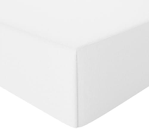 Amazon Basics Spannbettlaken – 100% Baumwolle (Jersey), 120 x 200 cm für Matratzen bis 30 cm