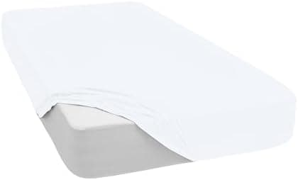 Mixibaby Spannbettlaken (Jersey) – 100% Baumwolle, 140 x 200 cm, Schwarz