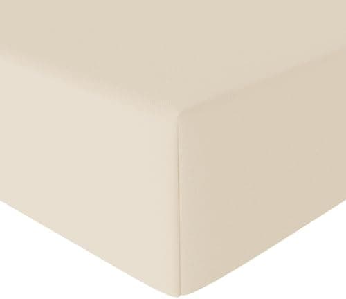 Amazon Basics Spannbettlaken – Mikrofaser Spannbetttuch 150 x 200 x 30 cm (für Matratzen bis 30 cm)