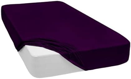 Mixibaby Spannbettlaken (Jersey) – 100% Baumwolle, 140 x 200 cm, Schwarz