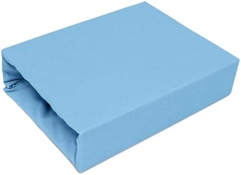 Elastisches Jersey-Spannbettlaken 90x180 cm – 100% Baumwolle, kuschelig warm
