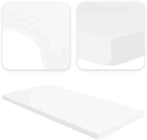 Jacobson Jersey-Spannbettlaken aus Baumwolle – OEKO-TEX STANDARD 100, 180x200–200x200 cm, Weiß