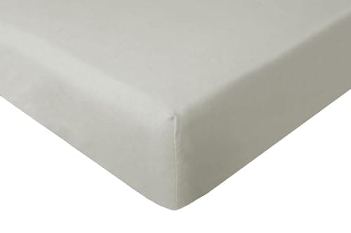Spannbettuch Jersey mit Elasthan – 97% Baumwolle / 3% Elasthan, elastisches Spannbettlaken Weiß (90–100 × 200–220 cm)