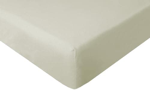 Spannbettuch Jersey mit Elasthan – 97% Baumwolle / 3% Elasthan, elastisches Spannbettlaken Weiß (90–100 × 200–220 cm)