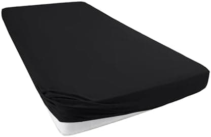 Jersey-Spannbettlaken 100% Baumwolle – 90–100×200 cm, für Matratzen bis 25 cm (Steghöhe bis 23 cm), Beige