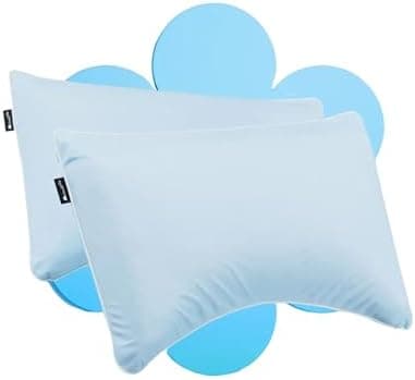 Cloudpillo Kissenbezug 40x80 cm 2er‑Pack – Premium atmungsaktive Baumwolle, ultraweich, mit Reißverschluss, antibakterie