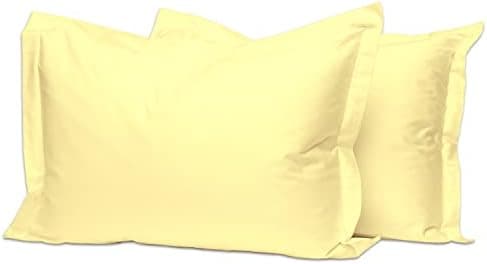 Pizuna Kissenbezüge 2er-Pack 40 x 80 cm Dunkelblau – 100% Langstapel-Baumwolle, 400 Fadenzahl