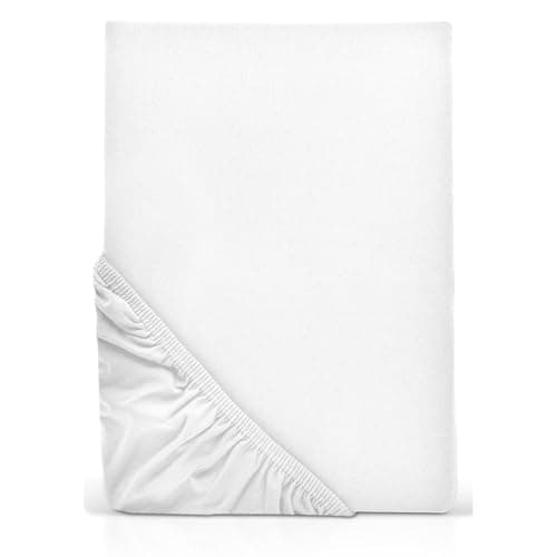 MOON-Luxury Spannbettlaken/Spannbetttuch Jersey-Stretch 230 g/m² OEKO-TEX – anthrazit, 90×200–100×220