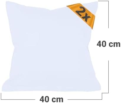 Doppelpack Baumwoll-Kissenbezüge 40 x 15 cm – Navyblau, schlichtes modernes Design