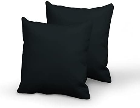 Pizuna Kissenbezüge 2er-Pack 40 x 80 cm Dunkelblau – 100% Langstapel-Baumwolle, 400 Fadenzahl