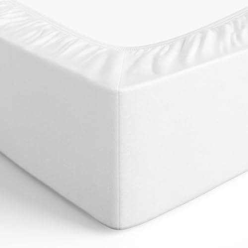 Amazon Basics Spannbettlaken – Mikrofaser Spannbetttuch 150 x 200 x 30 cm (für Matratzen bis 30 cm)
