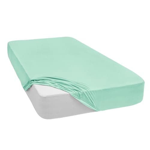 Mixibaby Spannbettlaken Jersey 100% Baumwolle – 180 x 200 cm, Hellgrau