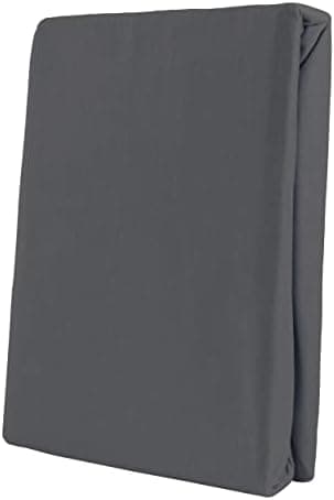 Leonado Vicent Spannbettlaken – 100% Baumwolle Jersey, Größen 180×200 & 200×200 cm, Grau