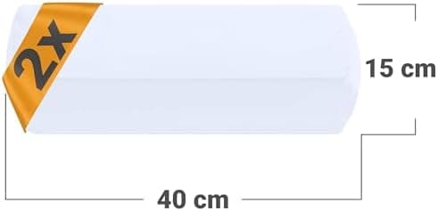 Doppelpack Baumwoll-Kissenbezüge 40 x 15 cm – Navyblau, schlichtes modernes Design