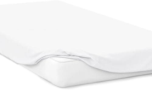 Jersey-Spannbettlaken 100% Baumwolle, 180 x 200 cm – Silber