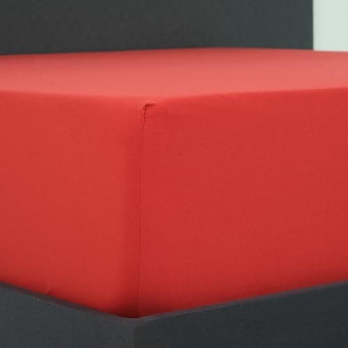 Vency Spannbettlaken 90x200 cm (bis 25 cm Matratzenhöhe) – 100% Baumwolle, Weiß