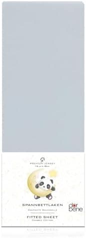 Spannbettlaken 90x200 – Jersey 100% gekämmte Baumwolle, passend für Matratzen bis 30 cm