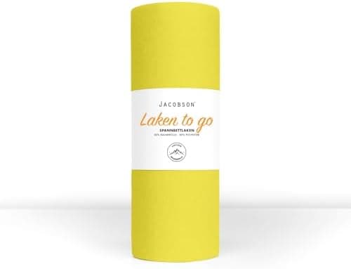Jacobson Jersey-Spannbettlaken – 50% Baumwolle/50% Polyester, elastisch & hautsympathisch – 180–200 x 200 cm, 1er Set, N
