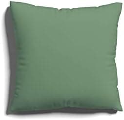 Schlafgut Easy Jersey Kissenbezug 40 x 40 cm – 100% Baumwolle, superweich & atmungsaktiv, Green Mid
