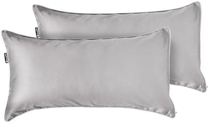 Cloudpillo Kissenbezug 40x80 cm 2er‑Pack – Premium atmungsaktive Baumwolle, ultraweich, mit Reißverschluss, antibakterie