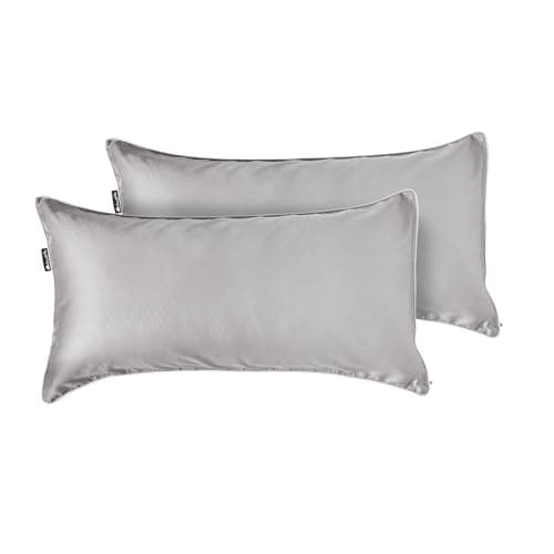 Cloudpillo Kissenbezug 40x80 cm 2er‑Pack – Premium atmungsaktive Baumwolle, ultraweich, mit Reißverschluss, antibakterie