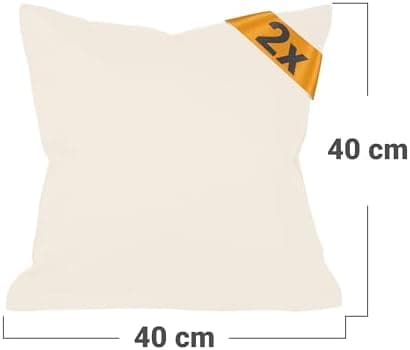 Doppelpack Baumwoll-Kissenbezüge 40 x 15 cm – Navyblau, schlichtes modernes Design