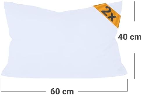 Doppelpack Baumwoll-Kissenbezüge 40 x 15 cm – Navyblau, schlichtes modernes Design