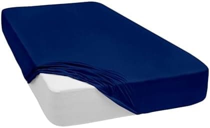 Mixibaby Spannbettlaken (Jersey) – 100% Baumwolle, 140 x 200 cm, Schwarz