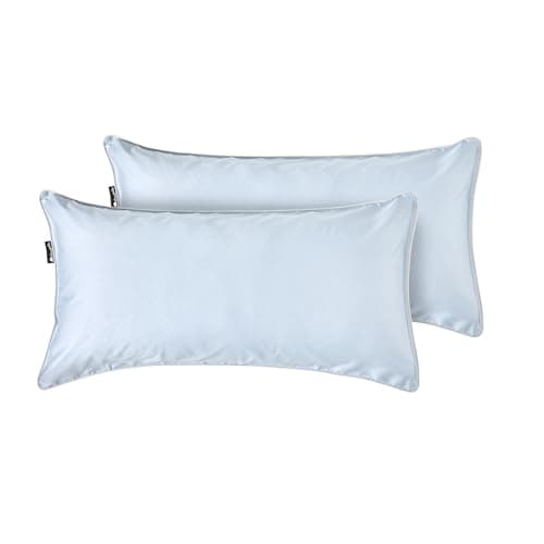 Cloudpillo Kissenbezug 40x80 cm 2er‑Pack – Premium atmungsaktive Baumwolle, ultraweich, mit Reißverschluss, antibakterie