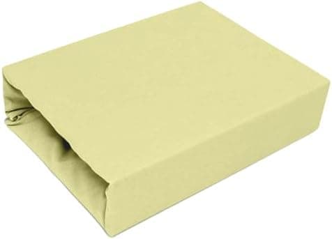 Elastisches Jersey-Spannbettlaken 90x180 cm – 100% Baumwolle, kuschelig warm