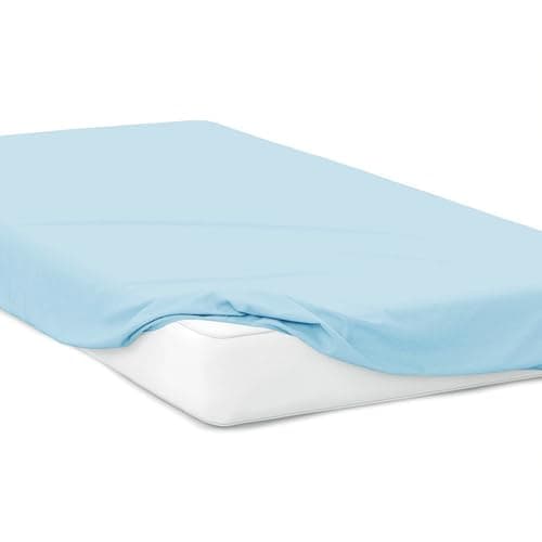 Jersey-Spannbettlaken 100% Baumwolle – 180 x 200 cm, Hellgrau