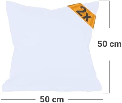 Doppelpack Baumwoll-Kissenbezüge 40 x 15 cm – Navyblau, schlichtes modernes Design