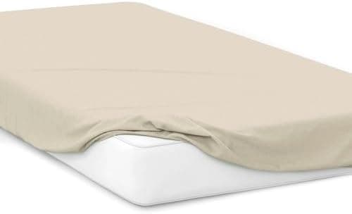 Jersey-Spannbettlaken 100% Baumwolle, 180 x 200 cm – Silber