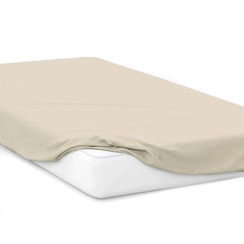 Jersey-Spannbettlaken 100% Baumwolle – 180 x 200 cm, Hellgrau