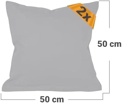 Doppelpack Baumwoll-Kissenbezüge 40 x 15 cm – Navyblau, schlichtes modernes Design