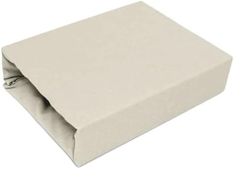Elastisches Jersey-Spannbettlaken 90x180 cm – 100% Baumwolle, kuschelig warm