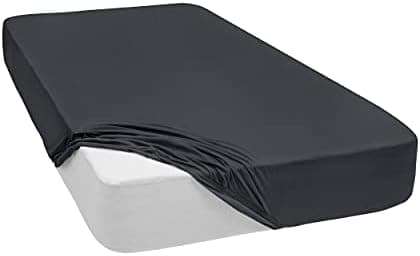 Mixibaby Spannbettlaken Jersey 100% Baumwolle – 180 x 200 cm, Hellgrau