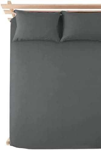 Jersey-Spannbettlaken 100% Baumwolle, 180 x 200 cm – Silber