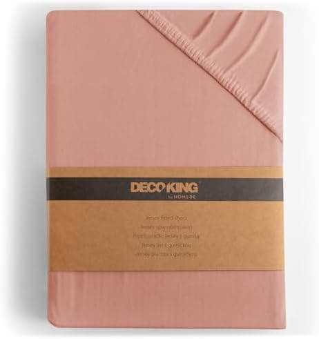 DecoKing Spannbettlaken 180 x 200 & 200 x 200 cm – 100% gekämmte Baumwolle (Jersey)