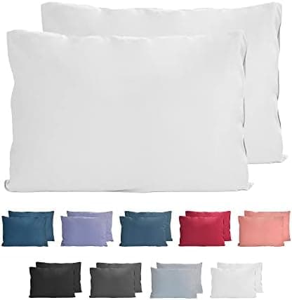 Komfortec Kissenbezüge 2er Set – 100% Baumwolle Premium Jersey (150 g/m²), superweich – OEKO‑TEX STANDARD 100
