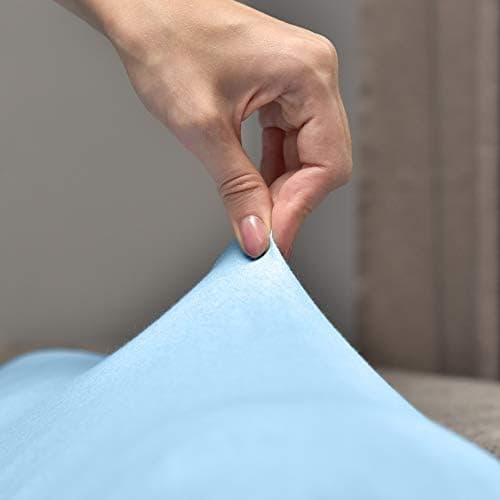 leevitex® Spannbettlaken 180x200–200x200 cm | 100% Jersey-Baumwolle | für Matratzen bis 25 cm