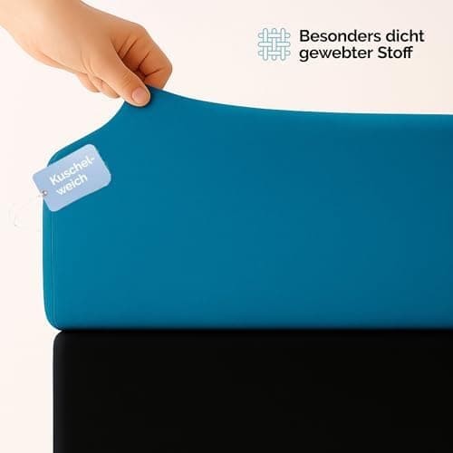 Spannbettlaken 120x200 cm – Jersey 100% Baumwolle – für Matratzen bis 25 cm Höhe