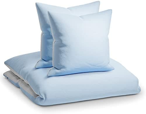 sleepwise Bettwäsche 135x200 Mikrofaser – ÖKO‑TEX zertifiziert, bügelfrei & knitterfrei, 2‑tlg. (inkl. 80x80 cm Kissenbe