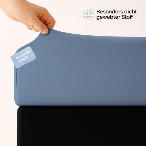 Spannbettlaken 120x200 cm – Jersey 100% Baumwolle – für Matratzen bis 25 cm Höhe