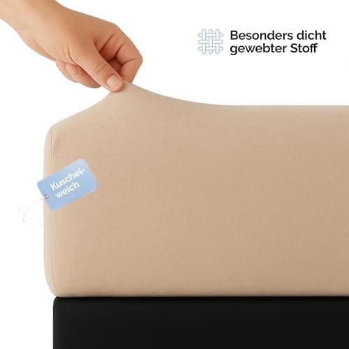 Spannbettlaken 120x200 cm – Jersey 100% Baumwolle – für Matratzen bis 25 cm Höhe