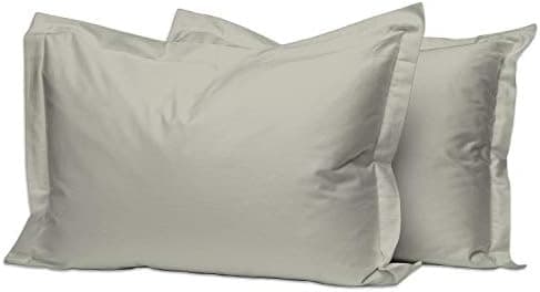 Pizuna Kissenbezüge 2er-Pack 40 x 80 cm Dunkelblau – 100% Langstapel-Baumwolle, 400 Fadenzahl