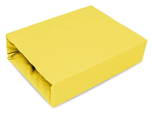Elastisches Jersey-Spannbettlaken 90x180 cm – 100% Baumwolle, kuschelig warm