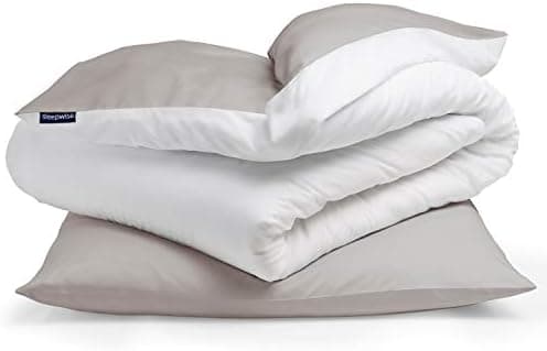 sleepwise Bettwäsche 135x200 Mikrofaser – ÖKO‑TEX zertifiziert, bügelfrei & knitterfrei, 2‑tlg. (inkl. 80x80 cm Kissenbe