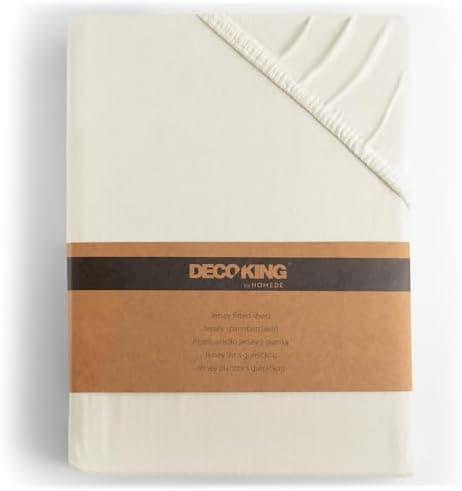 DecoKing Spannbettlaken 180 x 200 & 200 x 200 cm – 100% gekämmte Baumwolle (Jersey)