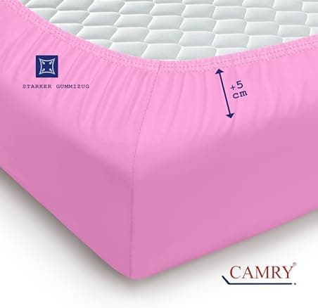 Camry Spannbettlaken 180x200–200x200 cm – Baumwoll‑Jersey Orange